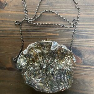 Vintage Gold Metal Mesh Shoulder Bag